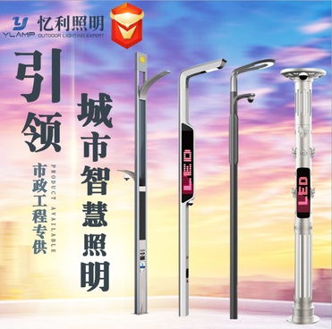 10米20W金属节能智慧路灯 定制道路多功能智慧城市路灯